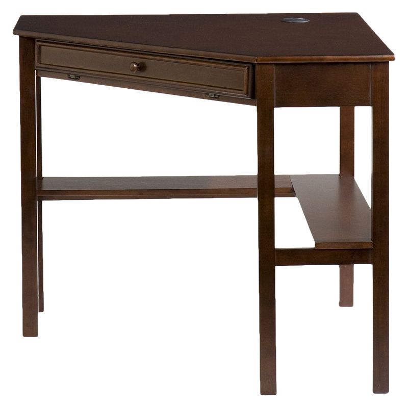 Corner Desk Espresso - Aiden Lane