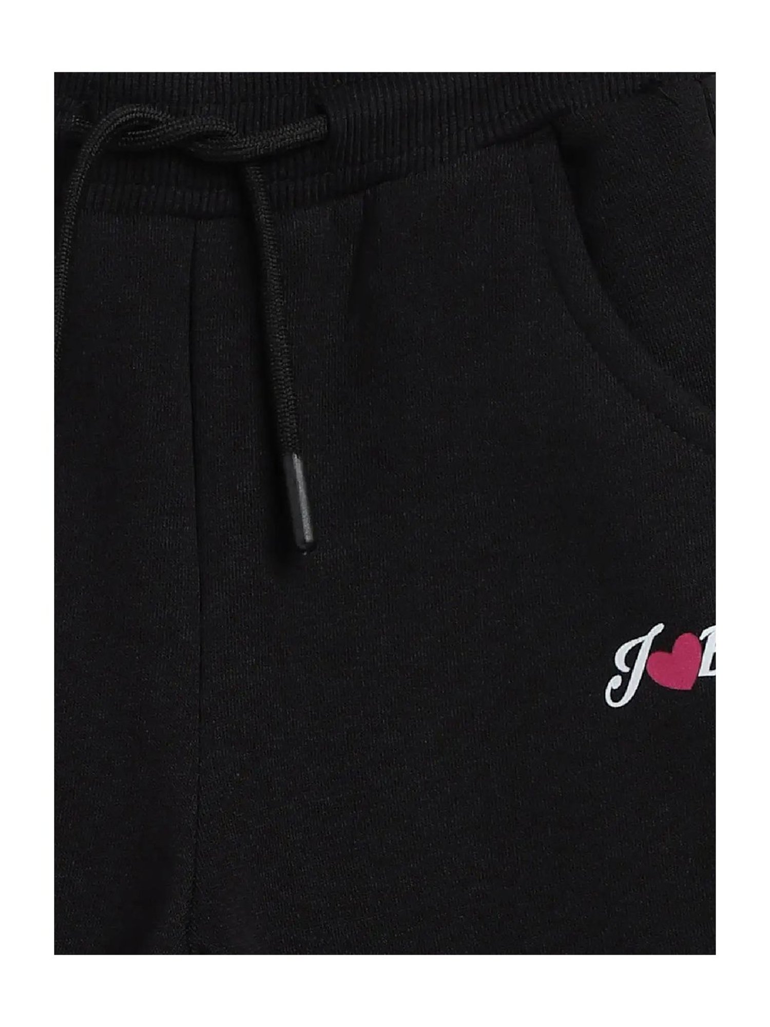 Blue Giraffe Girls Black Solid  Joggers