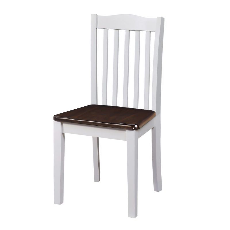 Set of 2 Shiloh Dining Chairs Dark Walnut-White - Dorel Living