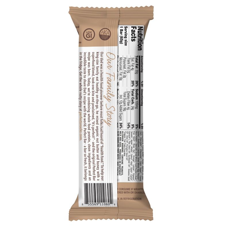 Perfect Bar Dark Chocolate Peanut Butter with Sea Salt - 2.3oz