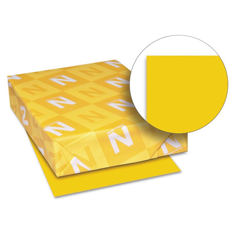 Neenah Paper Astrobrights Colored Paper 24lb 8-1/2 x 11 Galaxy Gold 500 Sheets/Ream 22571