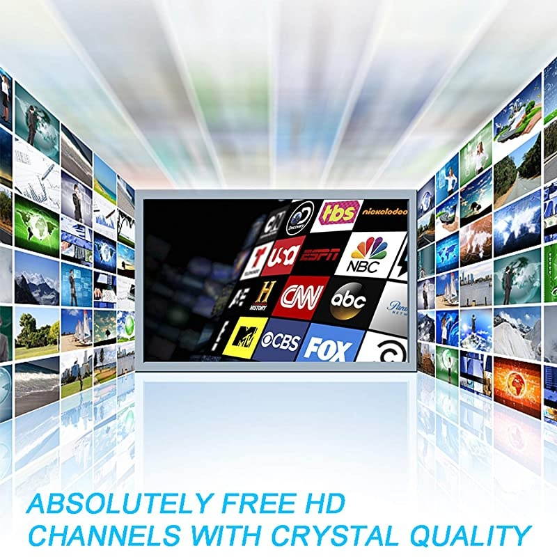 HD Indoor Digital TV Antenna Long 250 Miles Range, 360&deg; Reception Digital Antenna, Compatible 8K 4K 1080P HDTV and All Old Tv for Free Channels - On The Go Portable Indoor TV Antenna