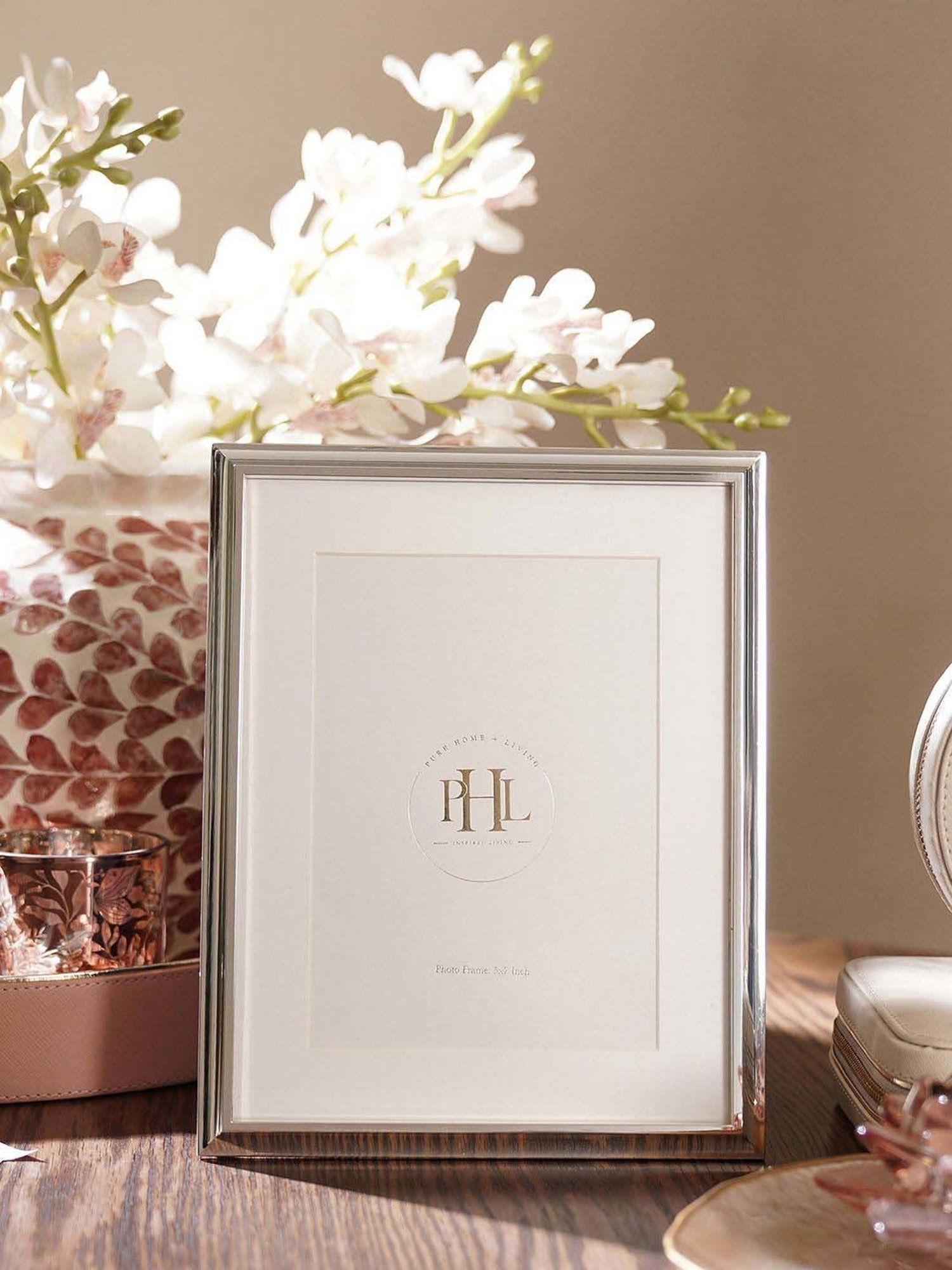 House This Kangto Brown & White Wood Photo Frame Gift Set