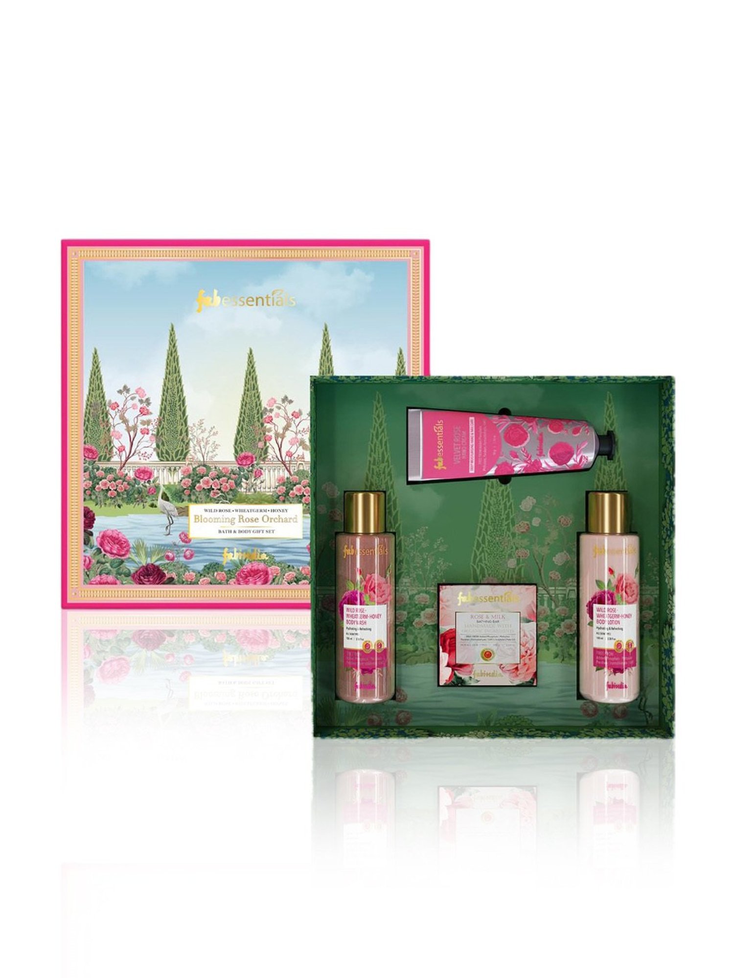 Fabessentials Blooming Rose Orchard Bath & Body Gift Set