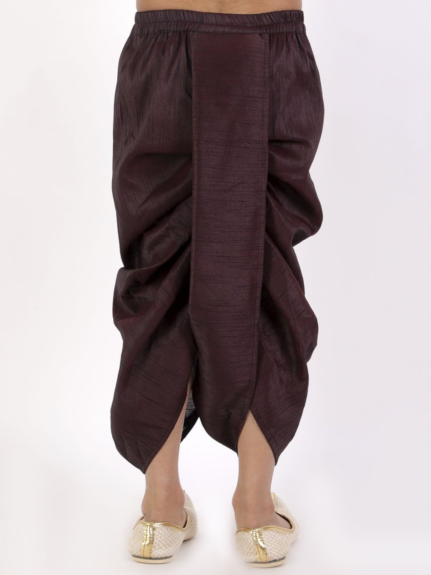 VASTRAMAY Kids Brown Regular Fit Dhoti