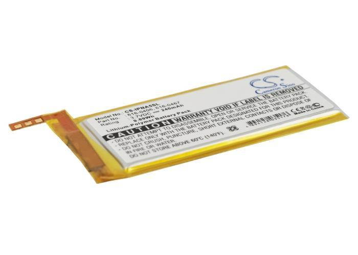 240mAh / 0.89Wh Battery For APPLE iPod Nano 5th,