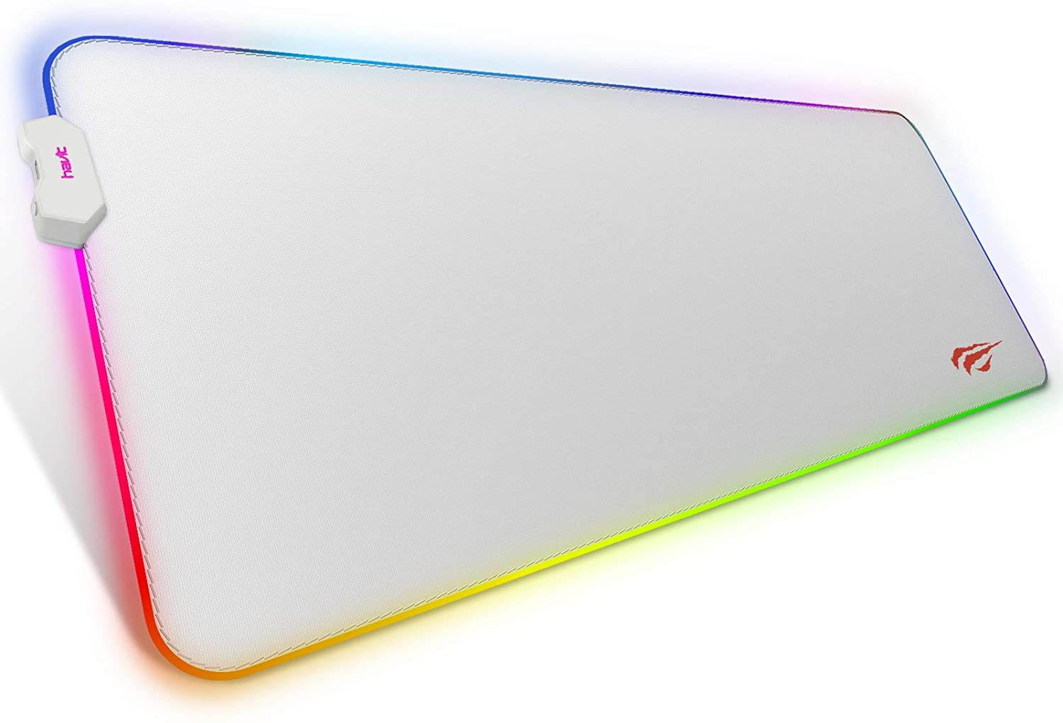 RGB Gaming Mouse Pad Soft Non-Slip Rubber Base Mouse Mat for Laptop Computer PC Games (31.511.80.16 inches, White)