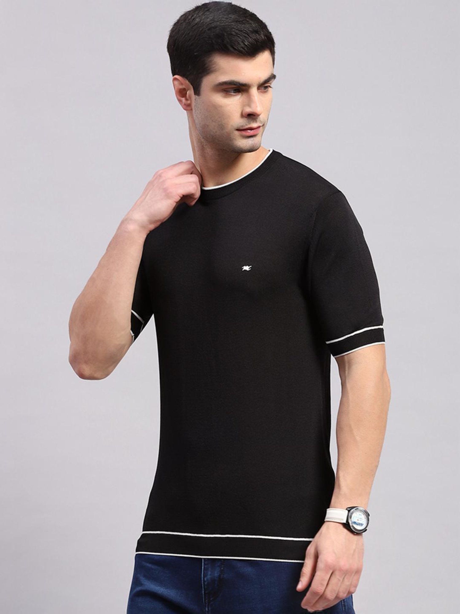 Monte Carlo Black Regular Fit T-Shirt