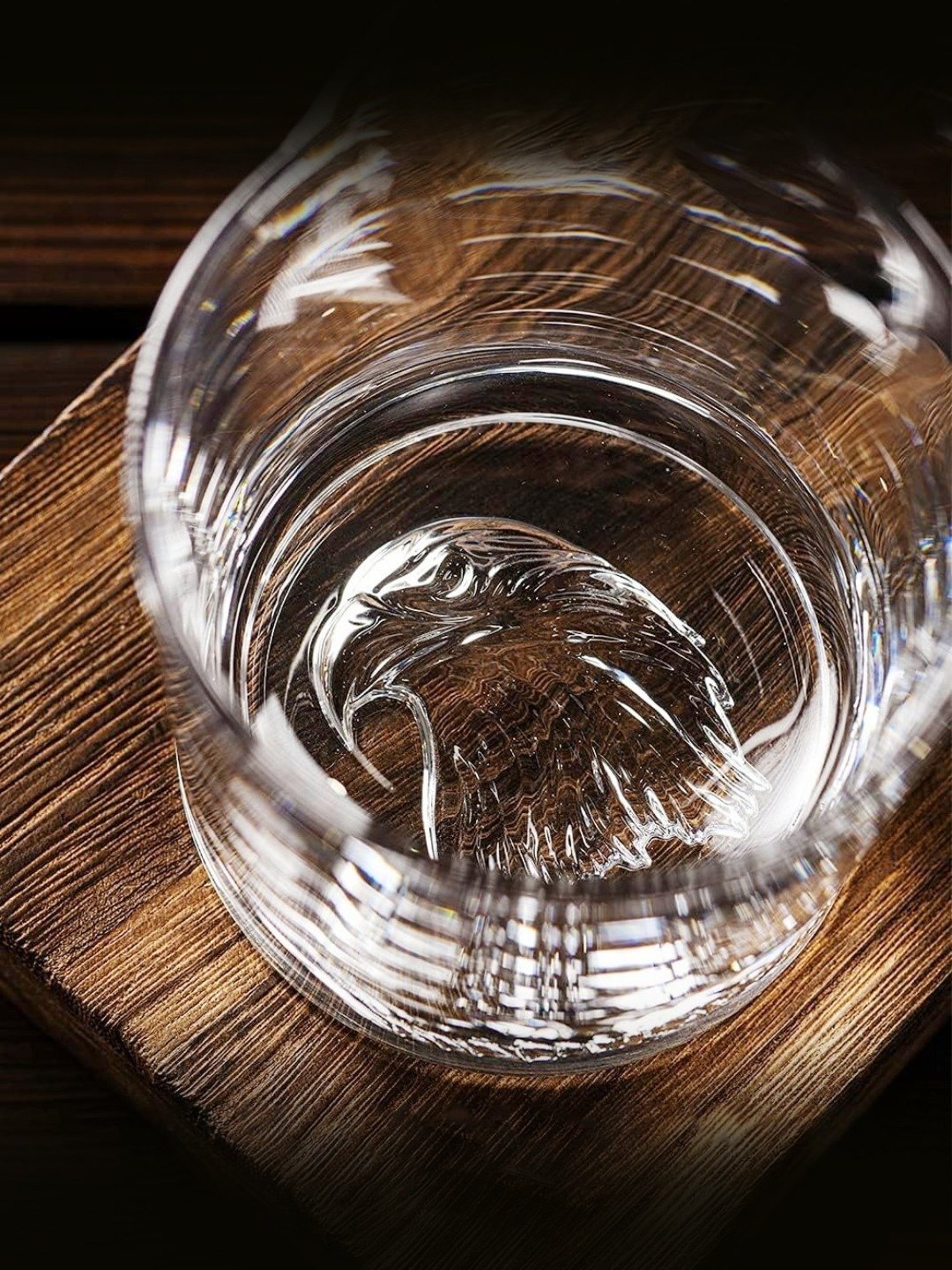 Melbify Eagle Transparent Whiskey Glass 300ml - Set of 2