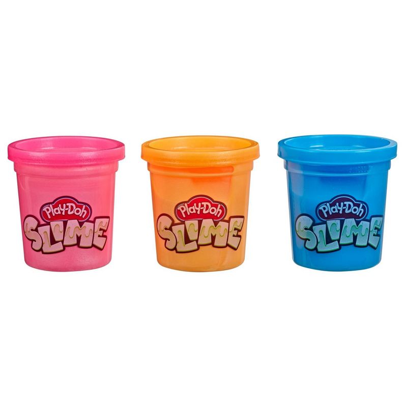 Play-Doh Brand Slime 3pk - Blue, Metallic Orange, and Metallic Pink