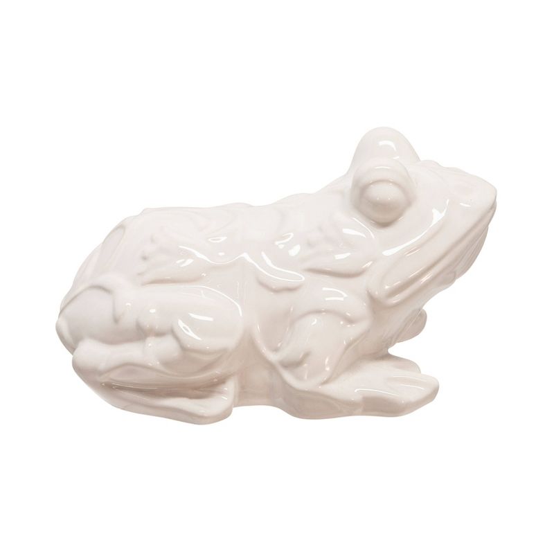 9" Ceramic Frog Figurine White - Sagebrook Home
