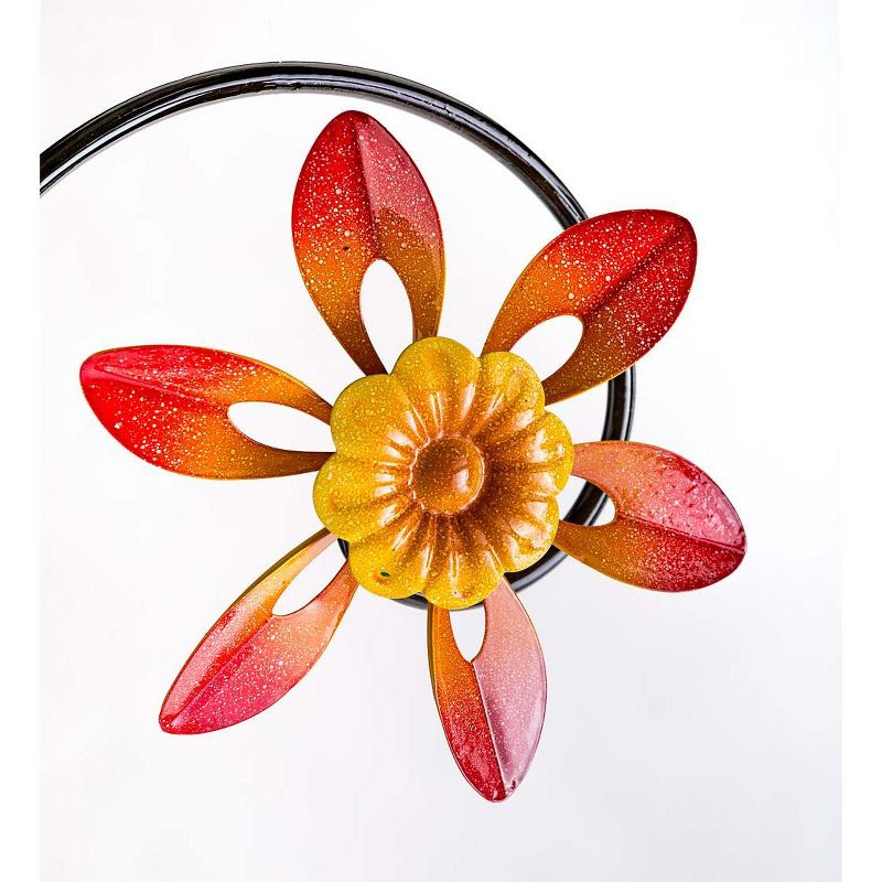 Wind & Weather Colorful Spinning Flowers Garden Stake and Wind Spinner