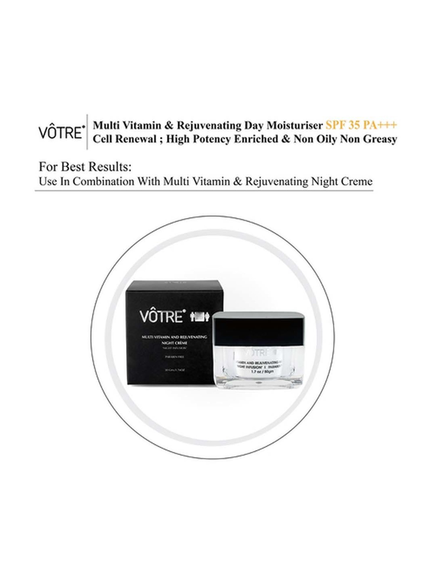 Votre Multi Vitamin & Rejuvenating Day Gel SPF 35 PA++ Cell Renewal - 50 gm
