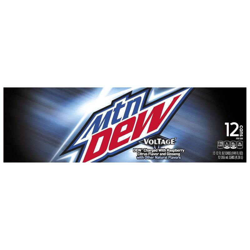 Mountain Dew Voltage Soda - 12pk/12 fl oz Cans