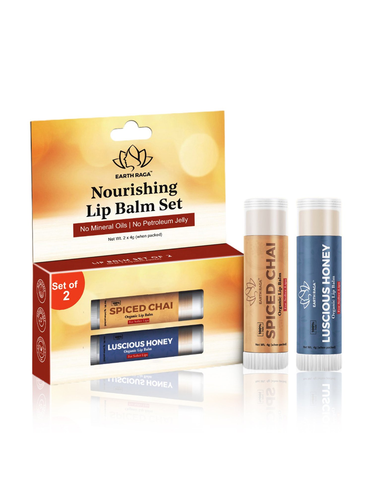 Earthraga Nourishing Lip Balm Set