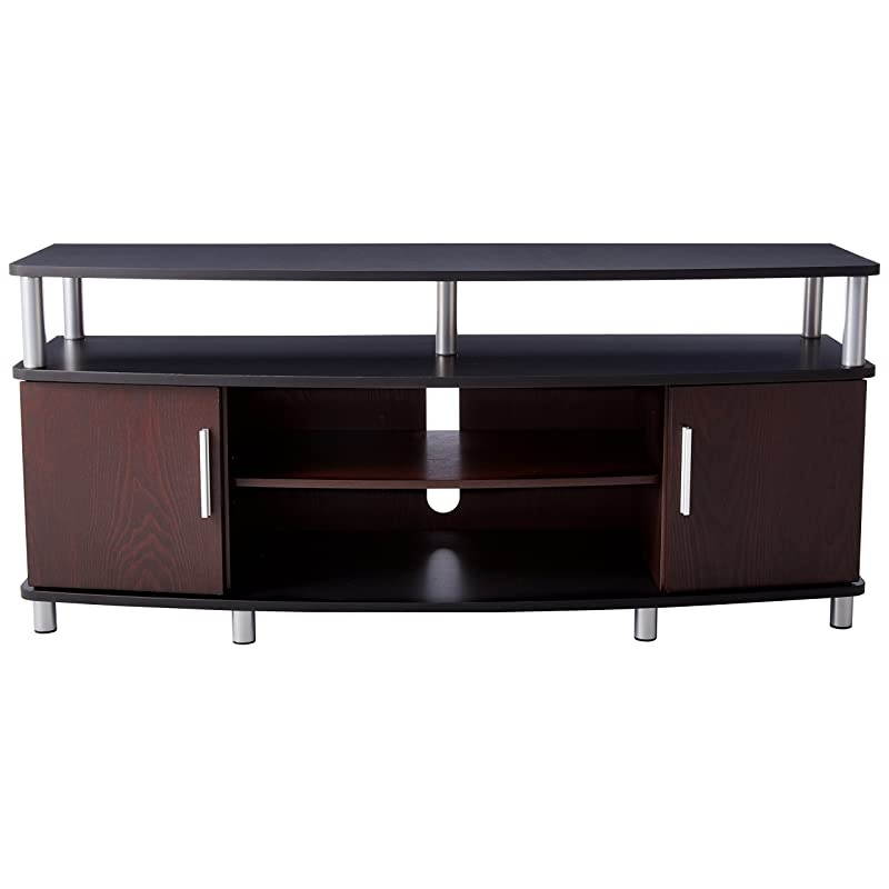 Carson TV Stand for TVs up to 50 CherryBlack