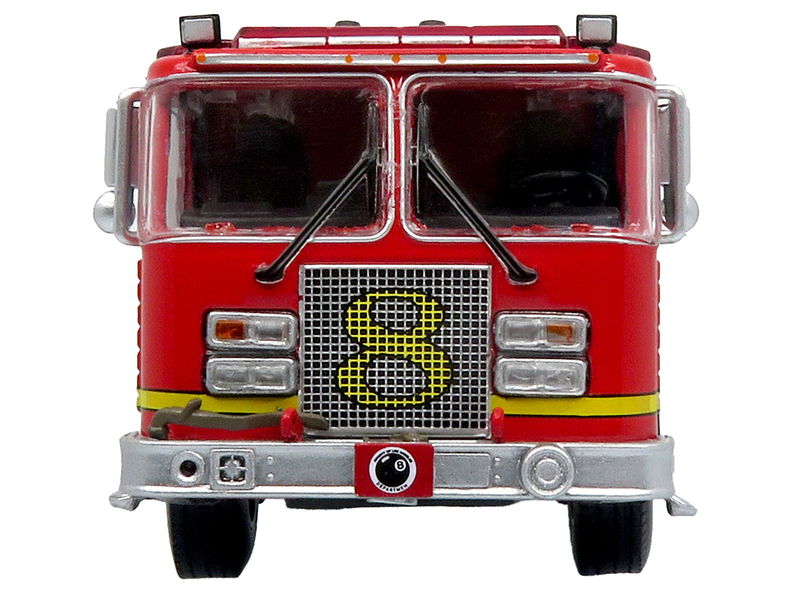 1973 Ward LaFrance Fire Engine "Los Angeles County Fire Department Engine 51" Red "5 Alarm" Series Limited Edition 1/87 (HO) Diecast Model by Iconic Replicas