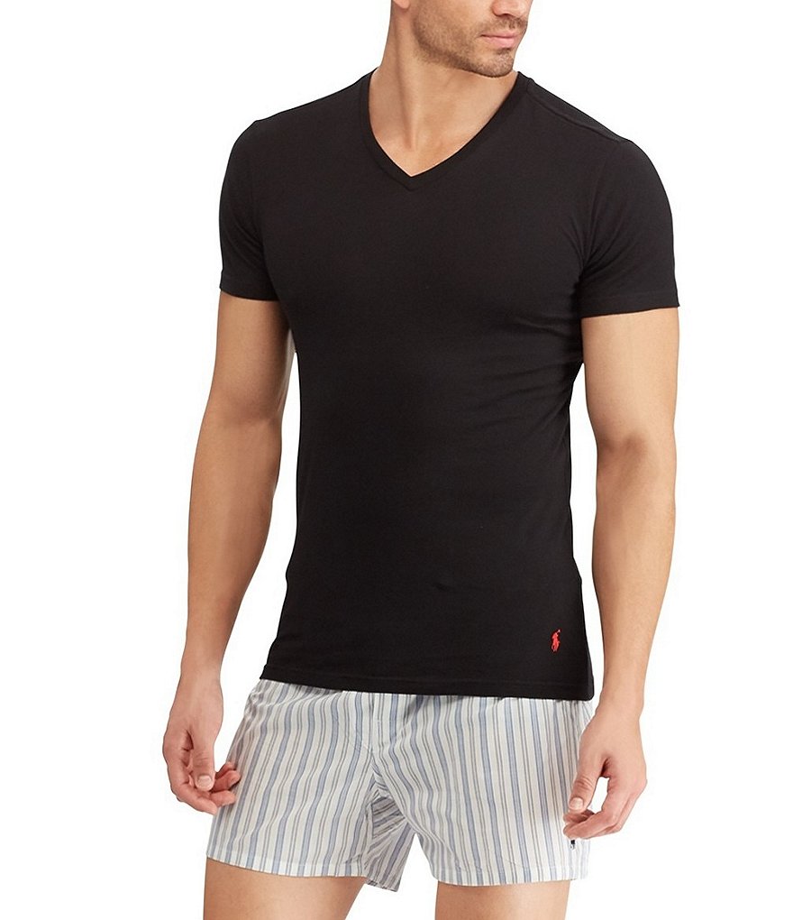 Polo Ralph Lauren Slim Fit V-Neck Tees 3-Pack