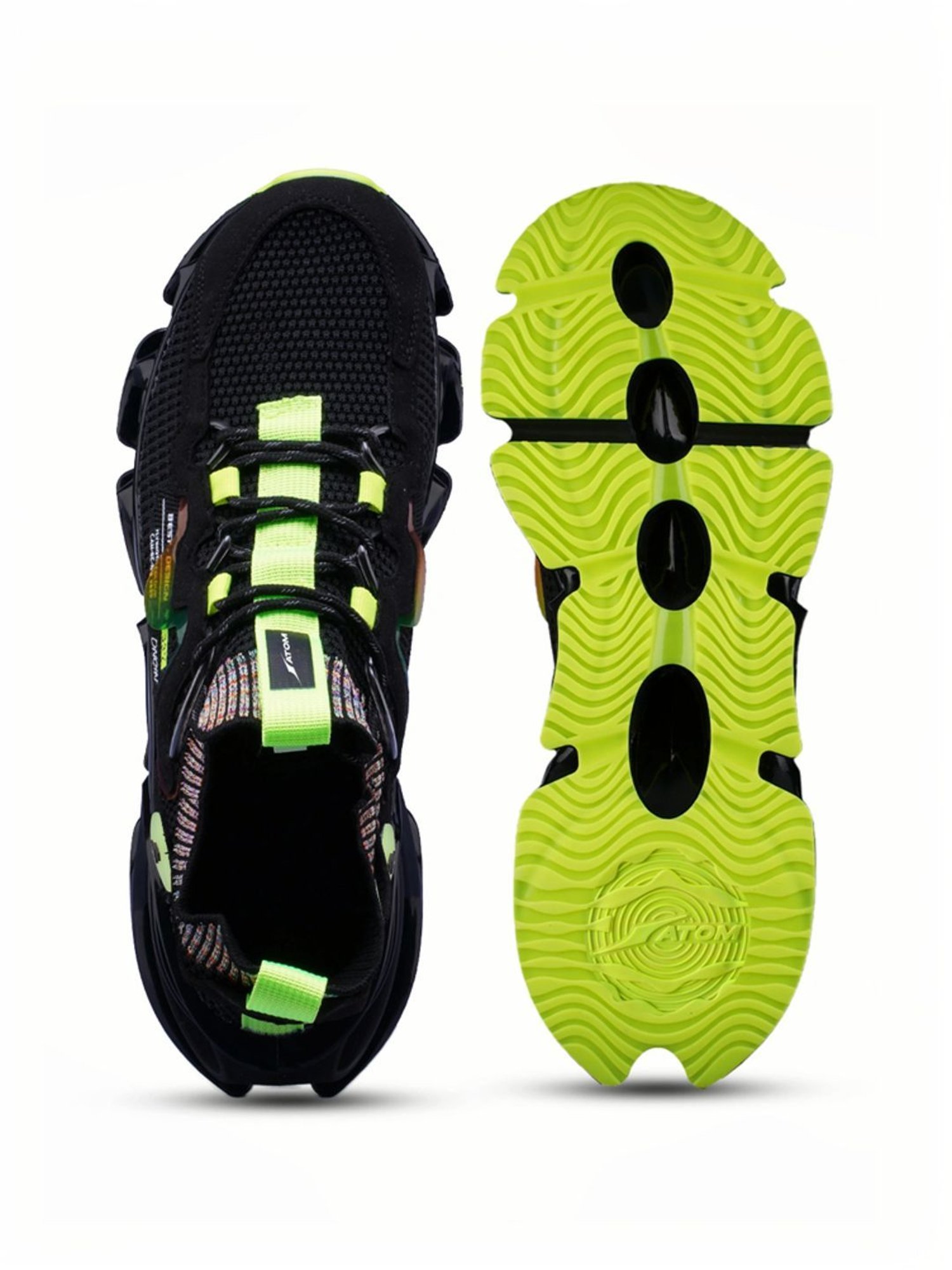 Atom Men's Spring Edge Alpha 1 Black Running Shoes