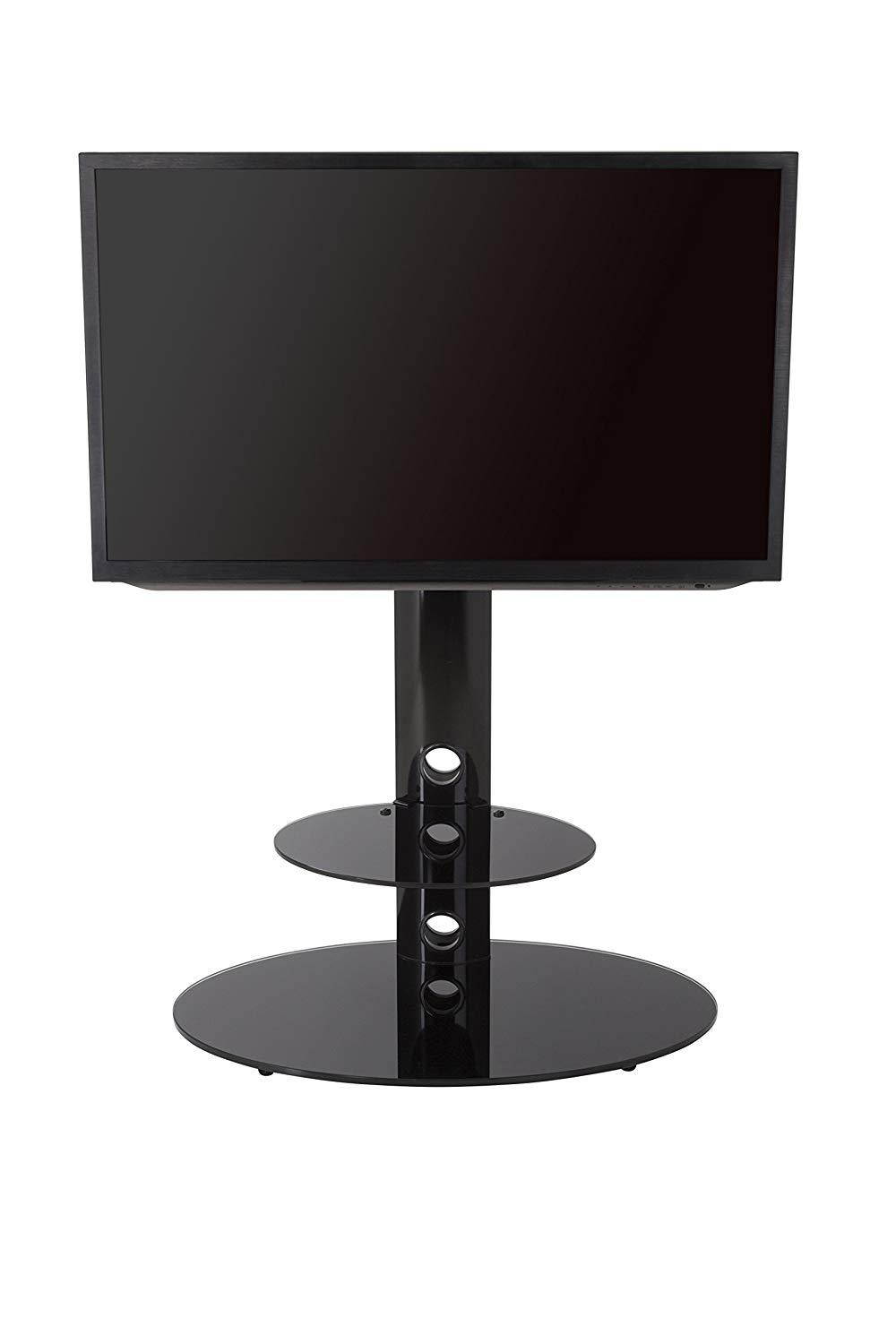 AVF FSL800LUS-A TV Floor Stand With TV Mounting Column For 32-Inch To 65-Inch TVs, Silver And Black
