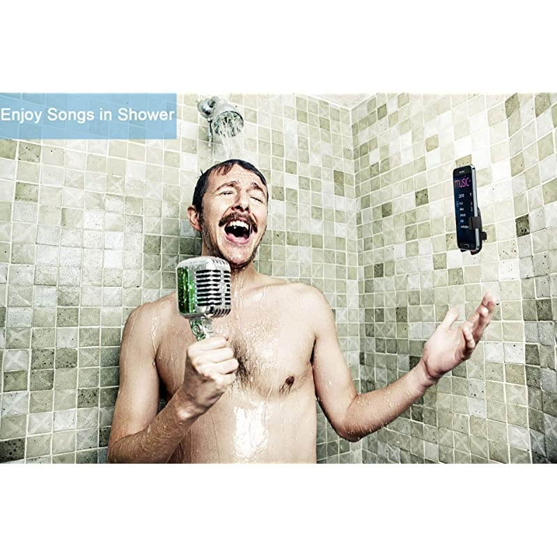 Phone Holder Wall Mount with 3M VHB Adhesive Strips Phone Charging Holder Compatible for iPhone Samsung Smartphone and Most Other Cellphones