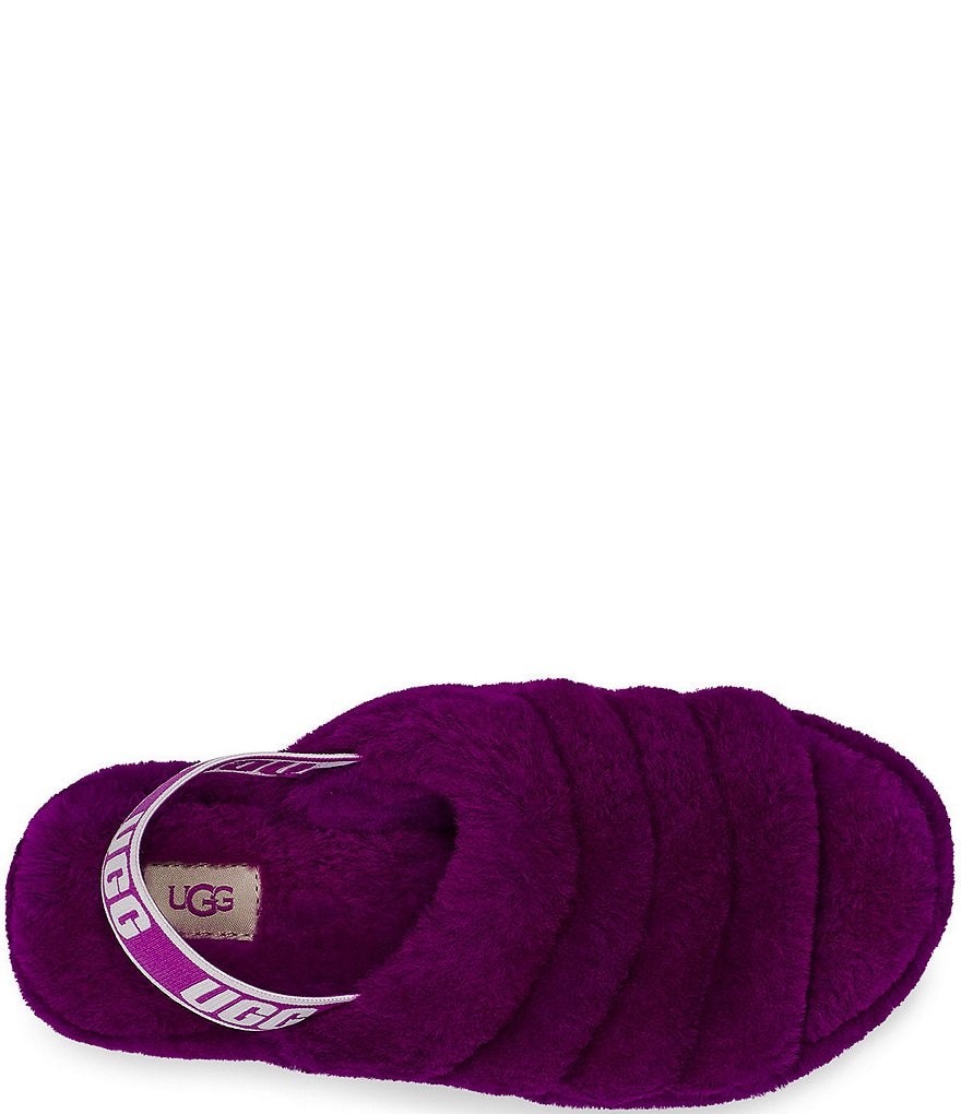 UGG&reg; Logo Fluff Yeah Fur Slides
