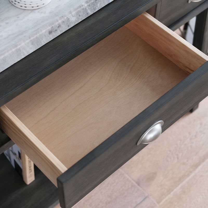 Kaylee Wood Console Table Gray - Abbyson Living