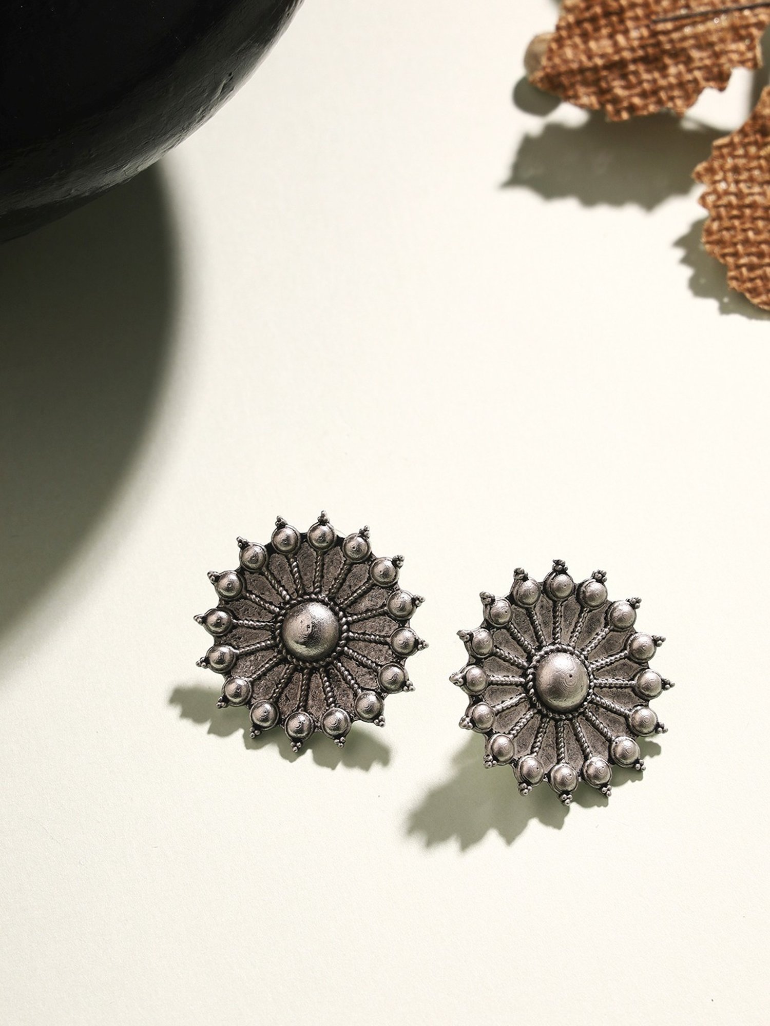 Priyaasi Blooms Elegance with Exquisite Flower Shape Stud Earrings