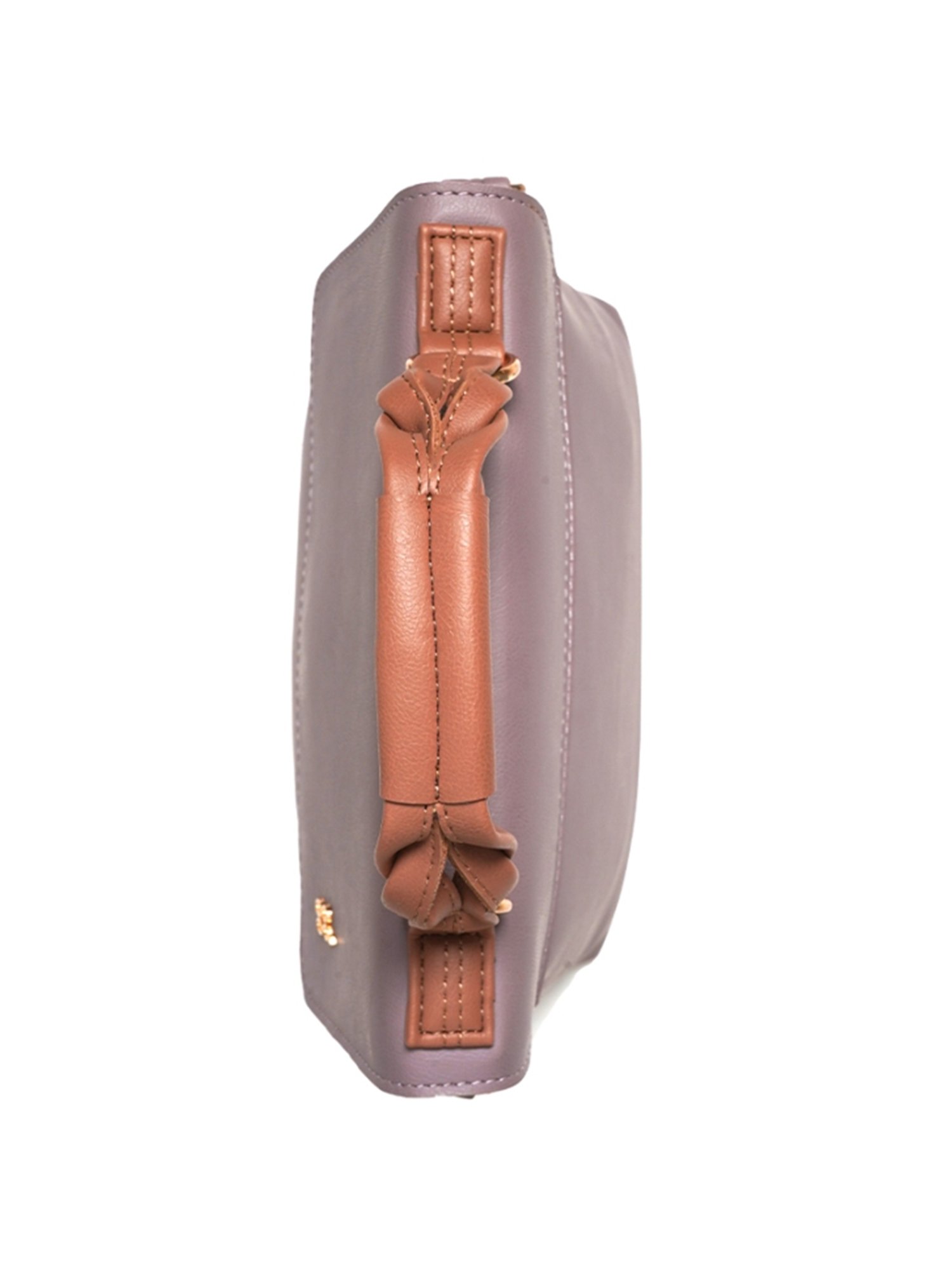 Baggit Lxe Nebula Light Purple Solid Medium Satchel Handbag