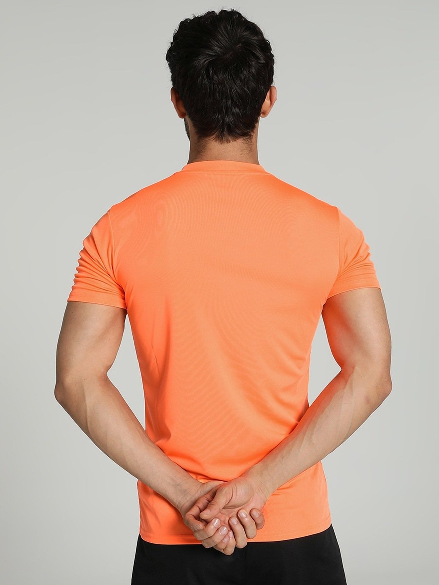 Puma teamULTIMATE Orange Slim Fit Printed Sports T-Shirt