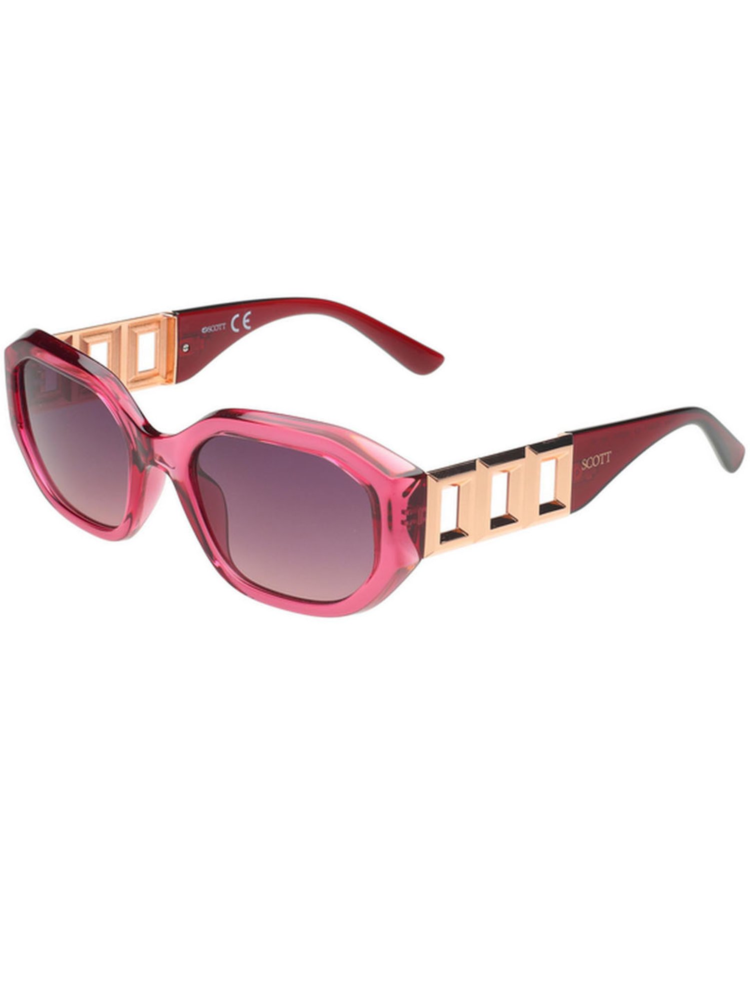 SCOTT Pink Rectangular UV Protection Sunglasses for Women