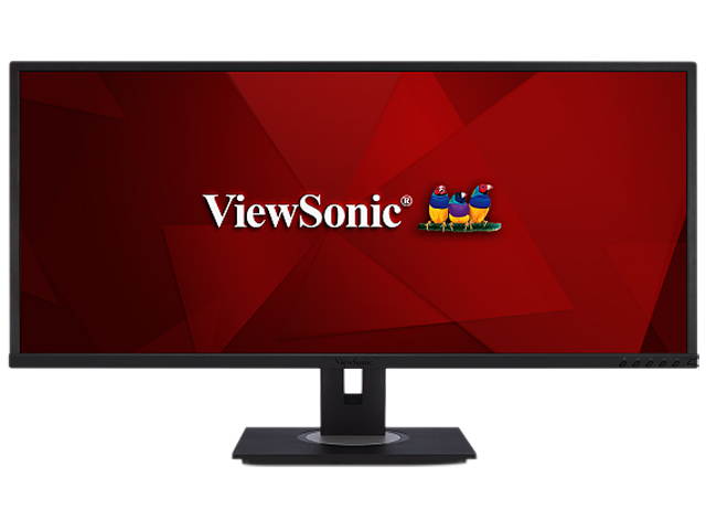 ViewSonic VG3448 34" WQHD 3440x1440 5ms 2xHDMI DisplayPort Mini DisplayPort USB Hub Built-in Speakers Backlit Widescreen LED LCD Monitor