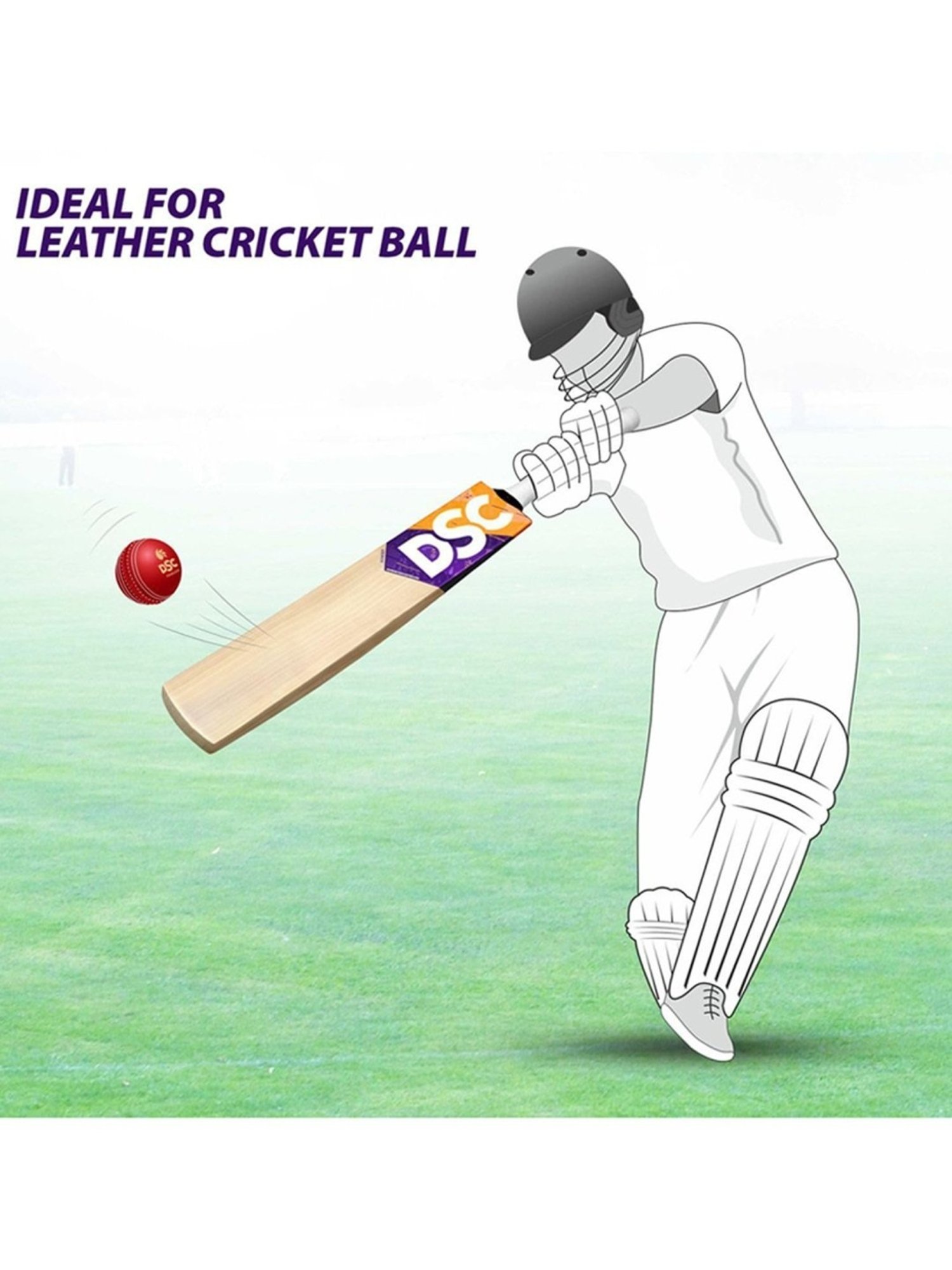 DSC Krunch 1.0 English Willow Cricket Bat Size - 3