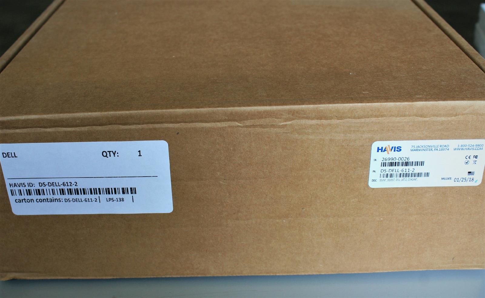 HAVIS mobile Docking Station for Dell Latitude 12 Rugged Tablet w Lind DC Power Supply DS-DELL-612-2 DS-Dell-611-2 LPS-138