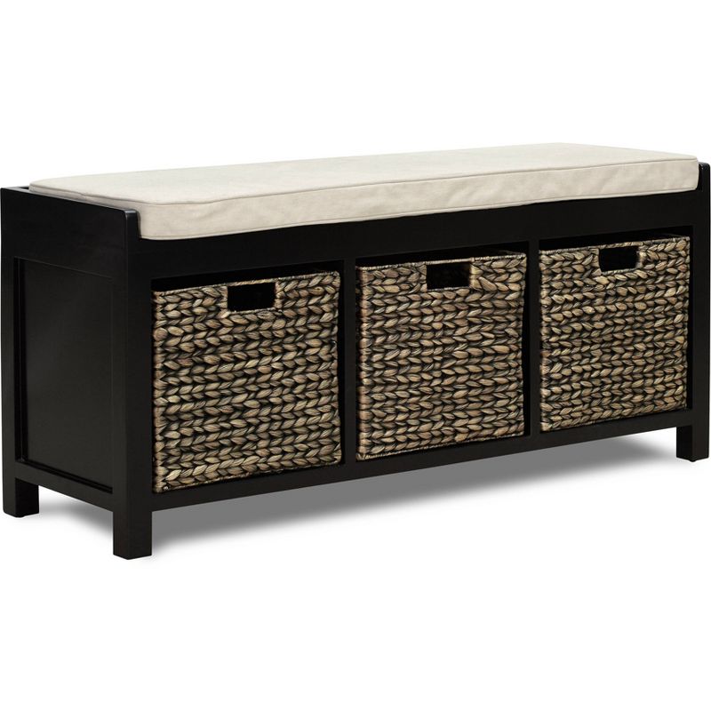 Griffin Storage Bench Black - ClickDecor