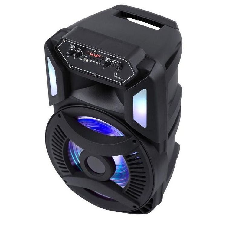 12'' Bluetooth Speaker with Microphone/Aux input - RGB lighting - 1500mAh battery built in battery - 8W Amplifier RMS