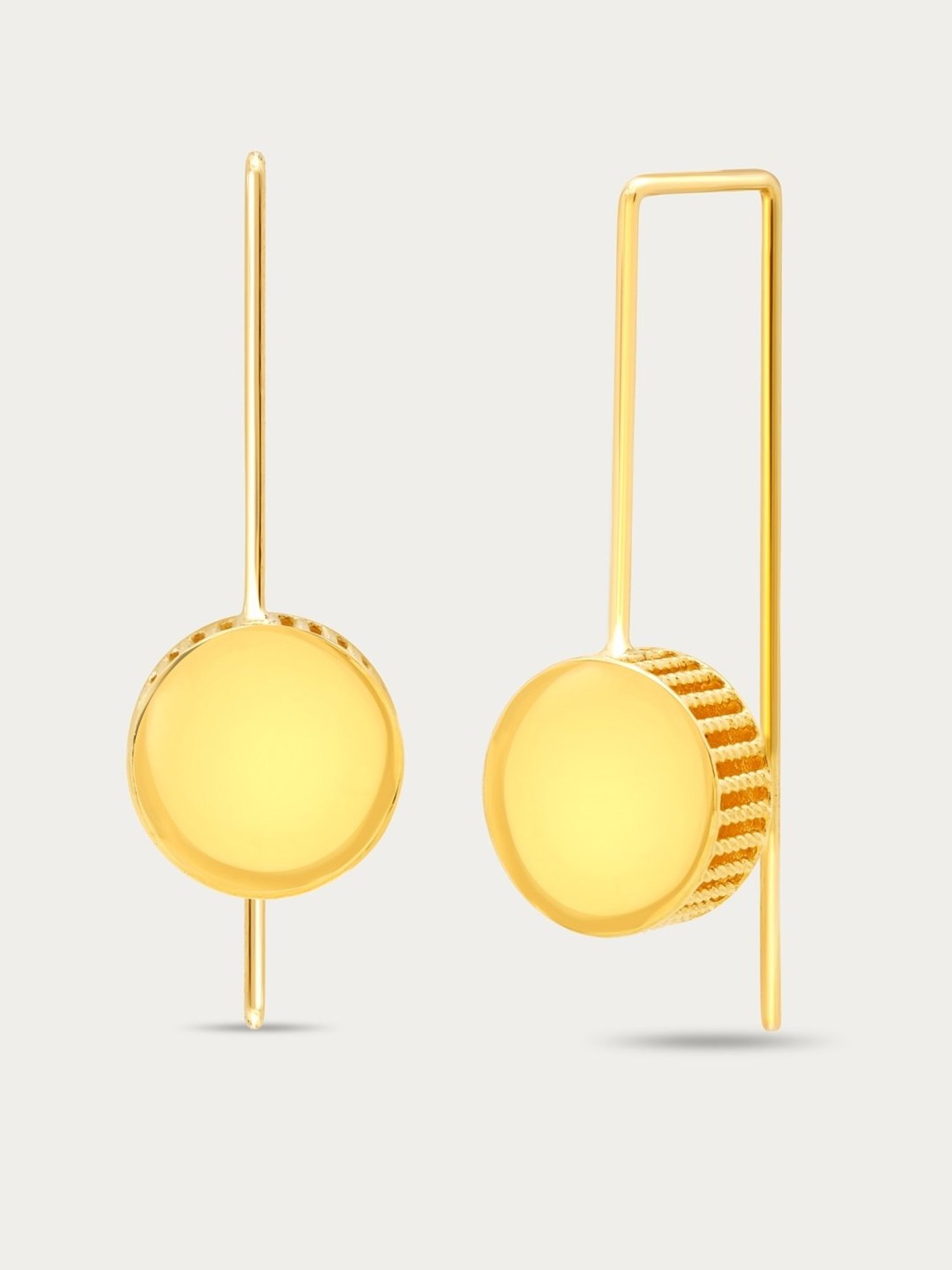 Mia by Tanishq 18k Eternal Radiance Gold Dangler Earrings