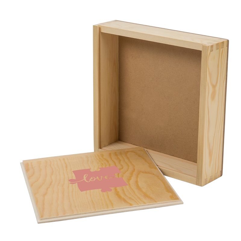 "Love" Wedding Guestbook Puzzle Tan