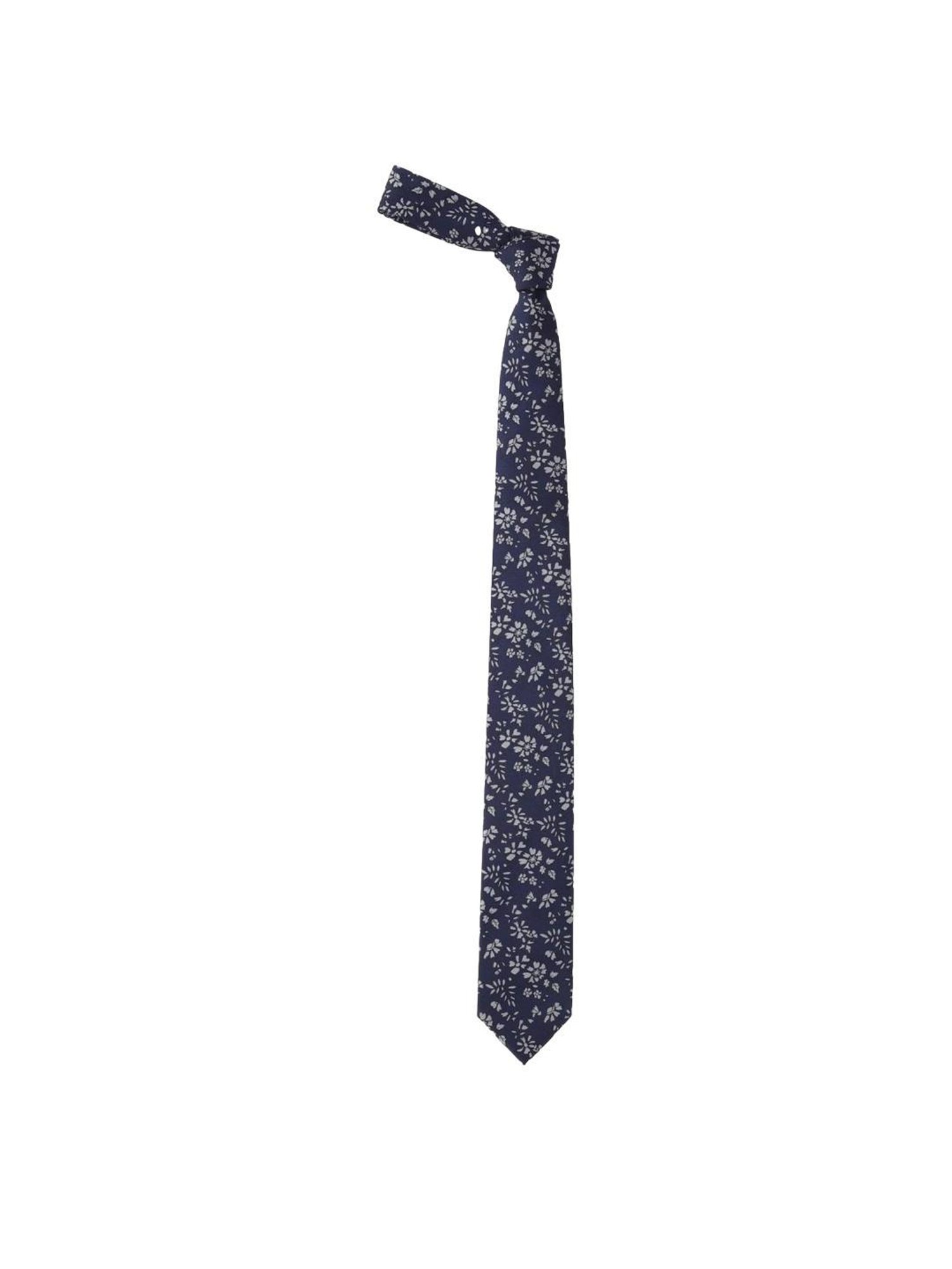 Louis Philippe Navy Polyester Tie