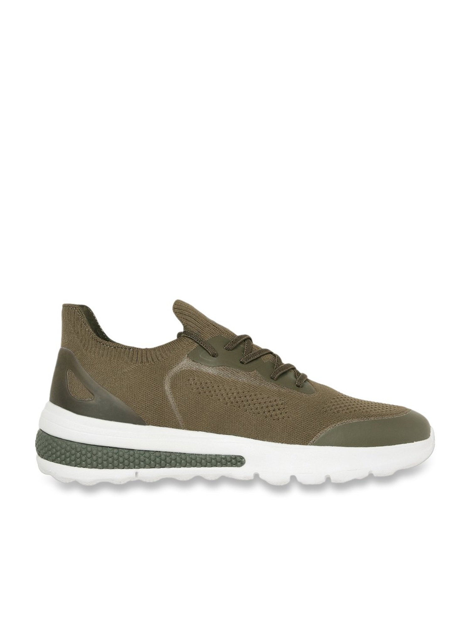 Geox Men's U Spherica Actif Green Running Shoes