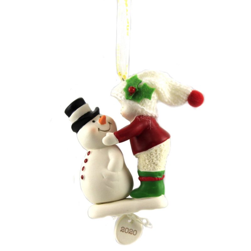 Dept 56 Snowbabies 4.0" Frosty Kisses 2020 Ornament Christmas  -  Tree Ornaments