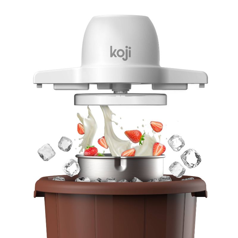 Koji 4qt Bucket Ice Cream Maker - Brown