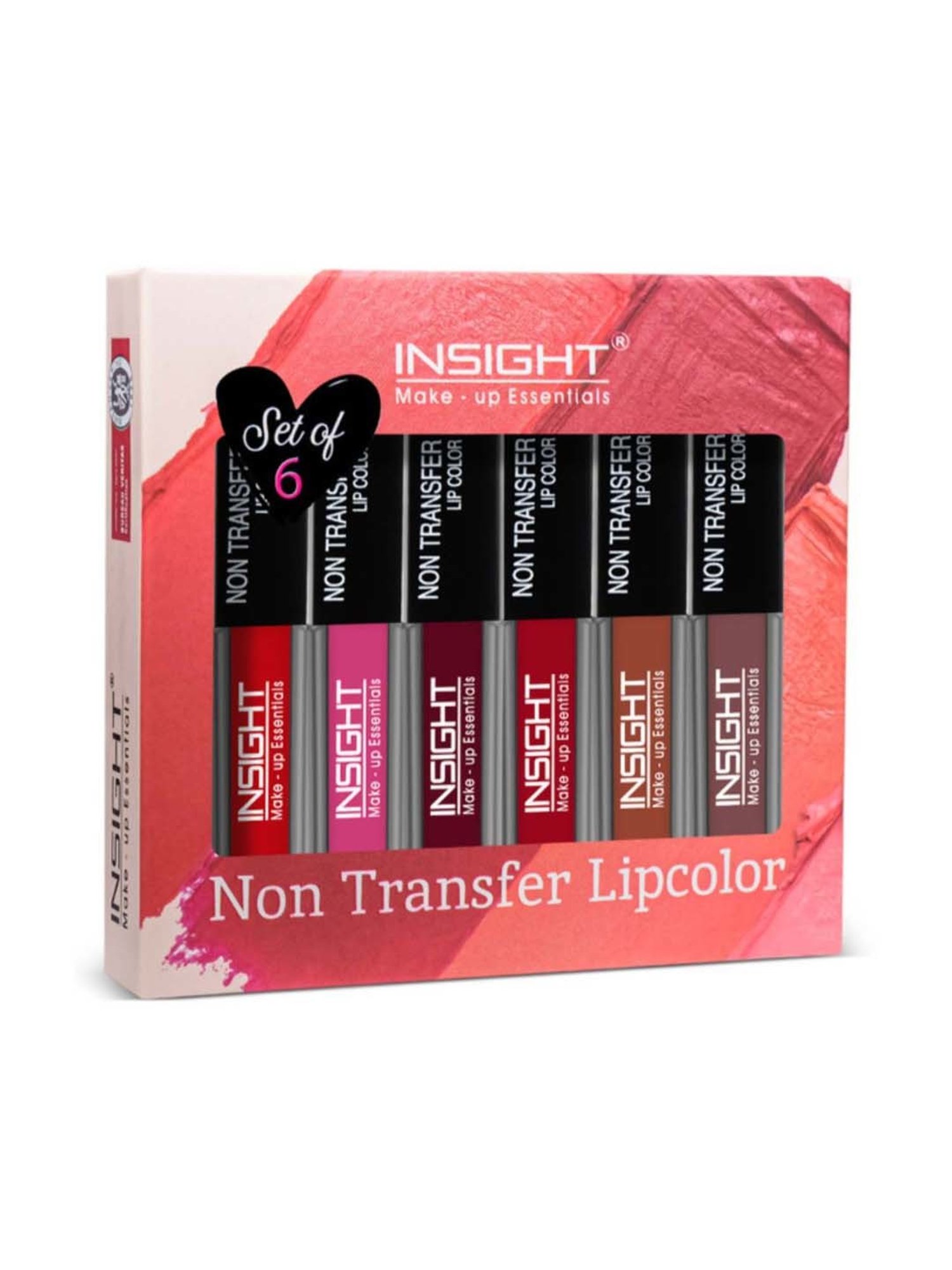 Insight Cosmetics Non Transfer Lipcolor - Set of 6