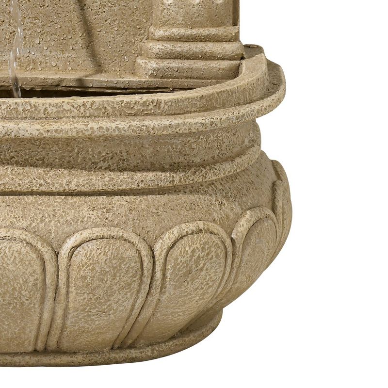 John Timberland Roman Outdoor Wall Water Fountain 31" High Regal Lion Face for Yard Garden Patio Deck Home Entryway