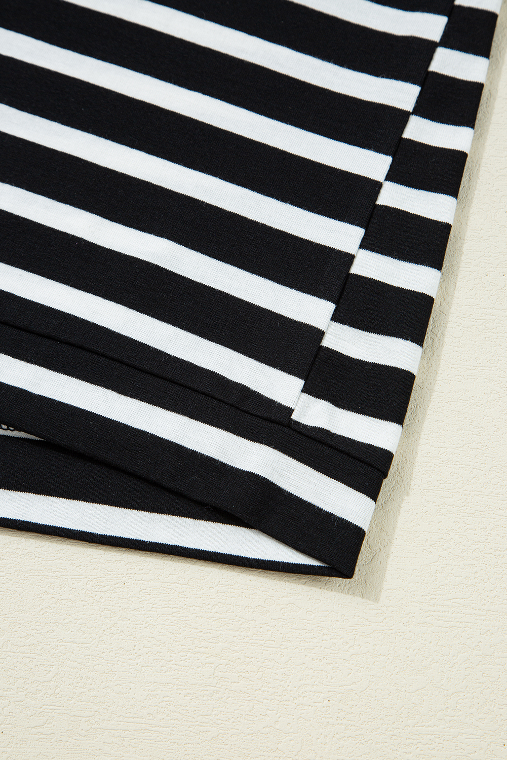 Skobeloff Textured Ruffle Split Top and Drawstring Shorts Set