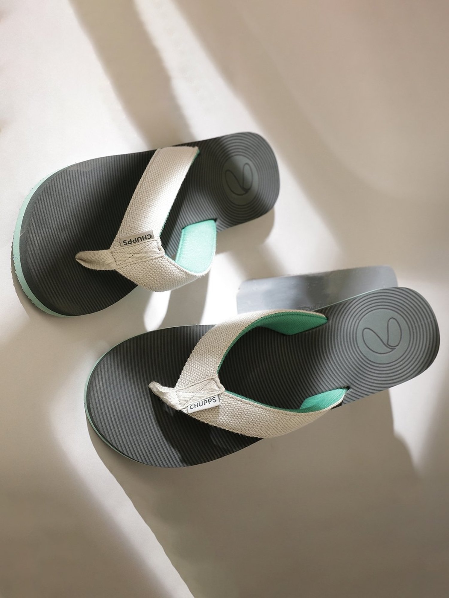 Chupps Men's Olive Flip Flops