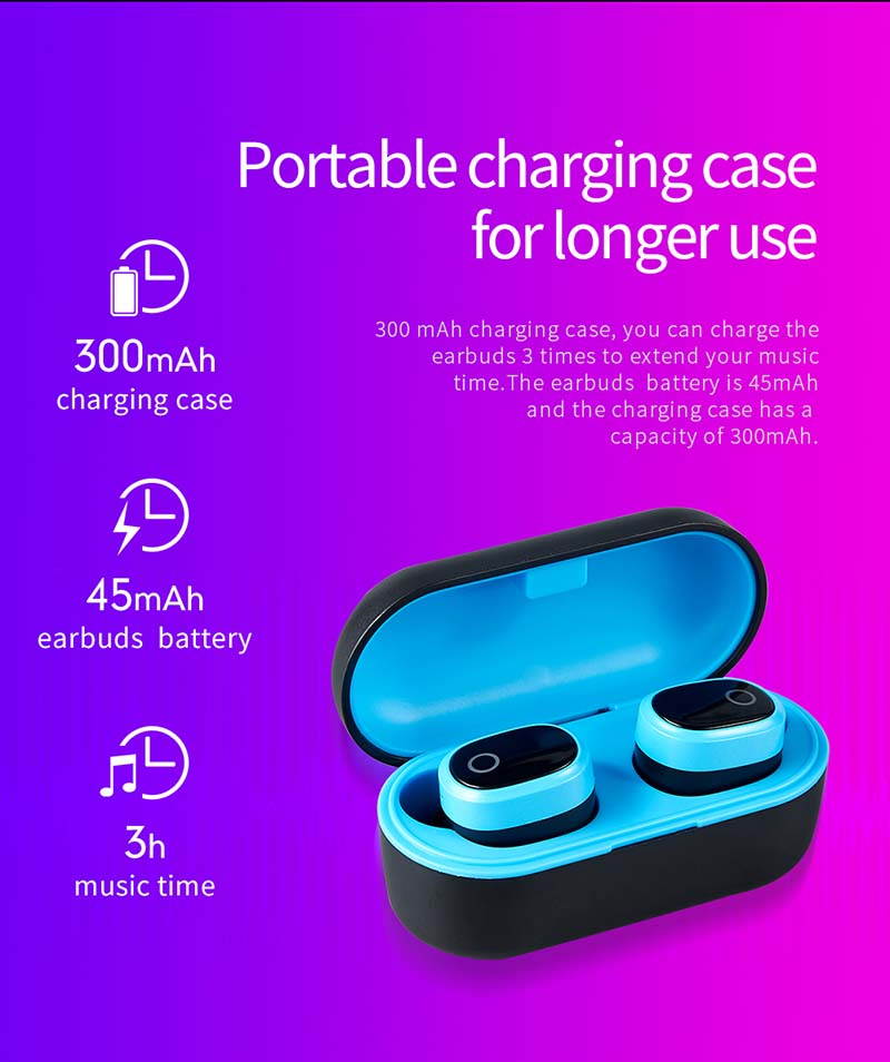 A9S Bluetooth Wireless Earbuds 5.0 TWS Headsets Wireless Hifi Stereo In Ear - Waterproof Sports Earphones with Mic