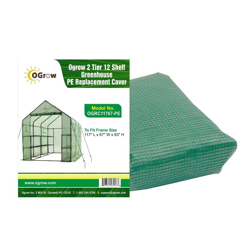 Lean-To Aluminum Greenhouse Clear - OGrow