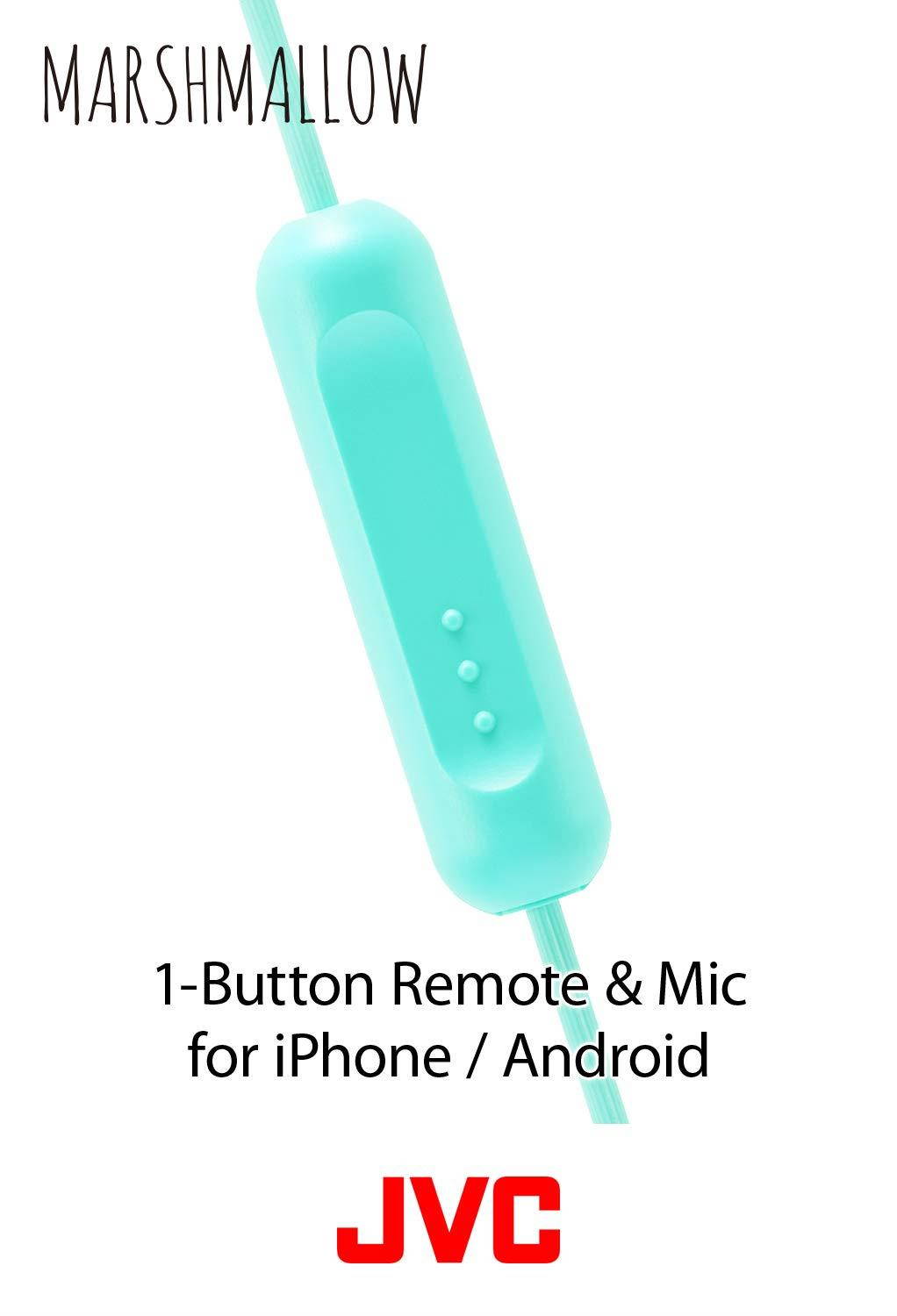 JVC Memory Foam Earbud Marshmallow Memory Foam Earbud with Mic Green (HAFX38MG)