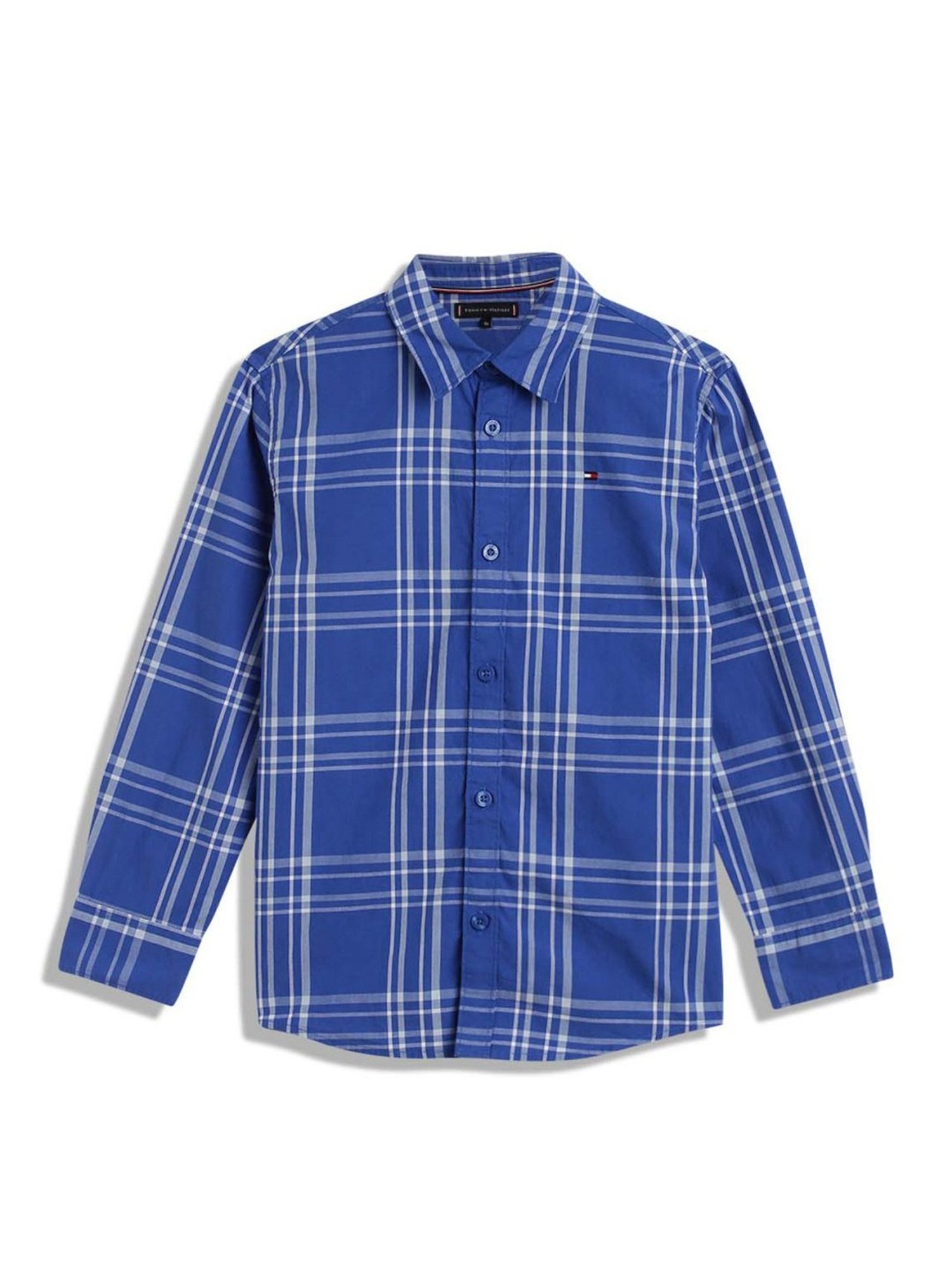 Tommy Hilfiger Kids Persian Blue Checks Archive Fit Shirt